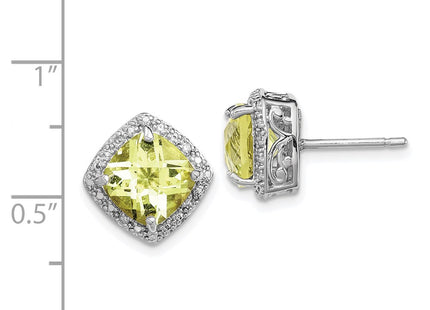 Sterling Silver Earrings Style QE9850LQ - Classique Jewelry Inc.