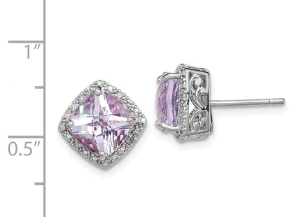 Sterling Silver Earrings Style QE9850PQ - Classique Jewelry Inc.