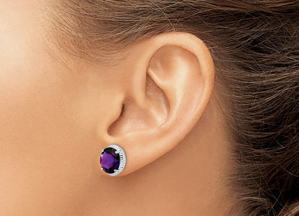 Sterling Silver Earrings Style QE9882AM - Classique Jewelry Inc.