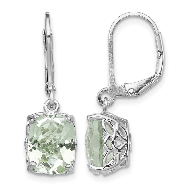 Sterling silver quartz earrings