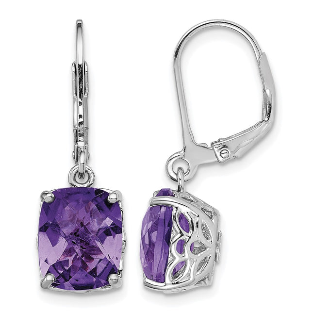 Sterling silver amethyst earrings