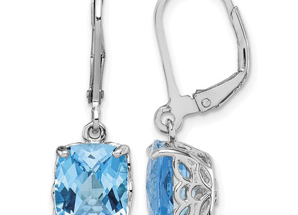 Sterling silver blue topaz earrings