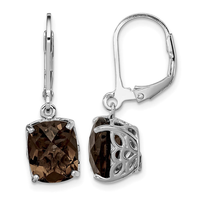 Sterling silver quartz earrings