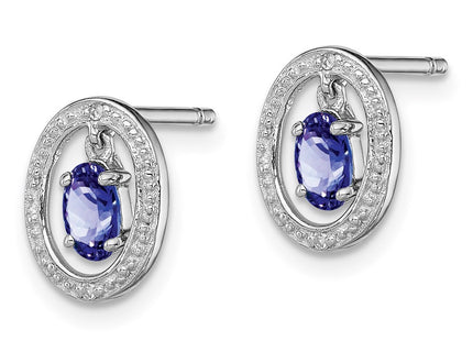 Sterling Silver Earrings Style QE9926TZ - Classique Jewelry Inc.