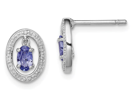 Sterling Silver Earrings Style QE9926TZ - Classique Jewelry Inc.