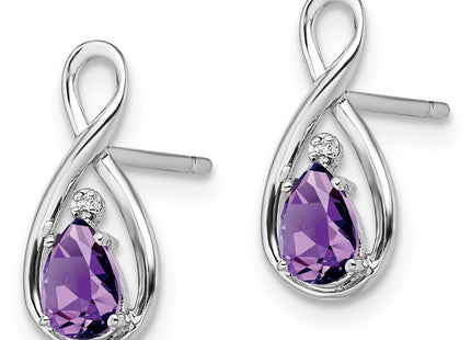 Sterling Silver Earrings Style QE9928AM - Classique Jewelry Inc.