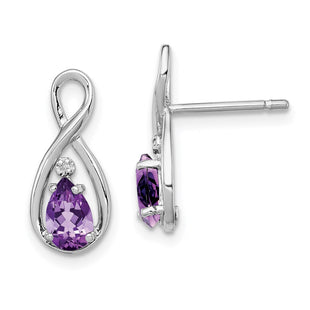 Sterling Silver Earrings Style QE9928AM - Classique Jewelry Inc.