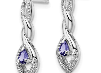 Sterling Silver Earrings Style QE9943TZ - Classique Jewelry Inc.