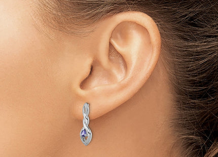 Sterling Silver Earrings Style QE9943TZ - Classique Jewelry Inc.