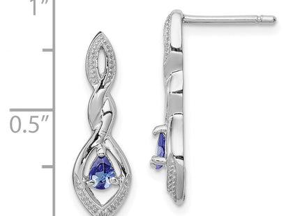 Sterling Silver Earrings Style QE9943TZ - Classique Jewelry Inc.