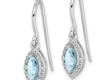 Sterling Silver Earrings Style QE9951AQ - Classique Jewelry Inc.
