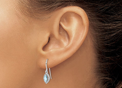 Sterling Silver Earrings Style QE9951AQ - Classique Jewelry Inc.
