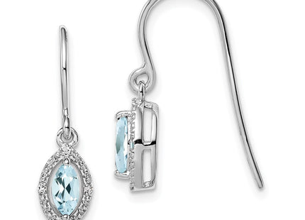 Sterling Silver Earrings Style QE9951AQ - Classique Jewelry Inc.