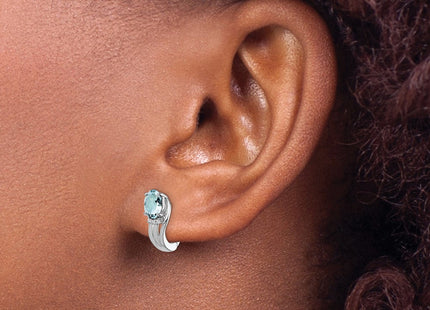 Sterling Silver Earrings Style QE9955AQ - Classique Jewelry Inc.