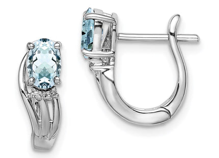 Sterling Silver Earrings Style QE9955AQ - Classique Jewelry Inc.