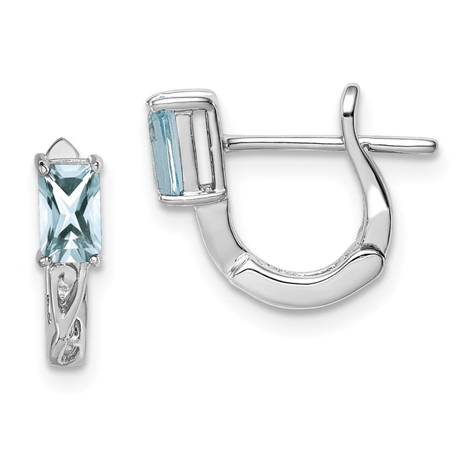 Sterling Silver Earrings Style QE9959AQ - Classique Jewelry Inc.