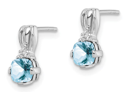 Sterling Silver Earrings Style QE9963AQ - Classique Jewelry Inc.