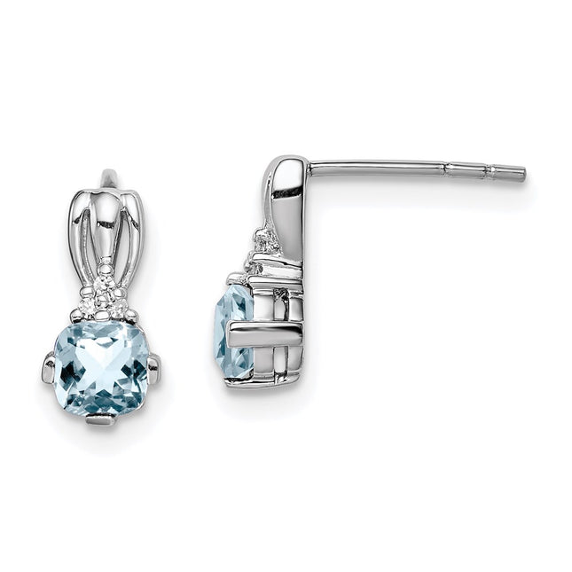 Sterling Silver Earrings Style QE9963AQ - Classique Jewelry Inc.