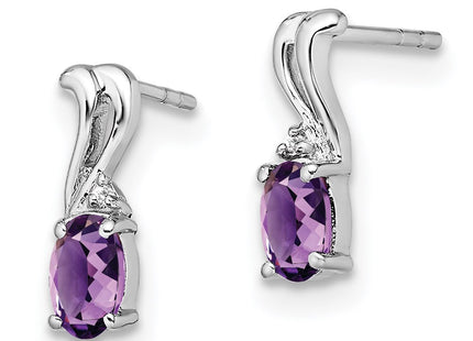 Sterling Silver Earrings Style QE9967AM - Classique Jewelry Inc.