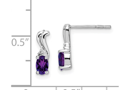 Sterling Silver Earrings Style QE9967AM - Classique Jewelry Inc.