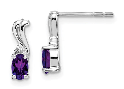 Sterling Silver Earrings Style QE9967AM - Classique Jewelry Inc.