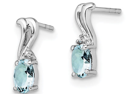 Sterling Silver Earrings Style QE9967AQ - Classique Jewelry Inc.