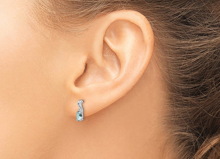 Sterling Silver Earrings Style QE9967AQ - Classique Jewelry Inc.