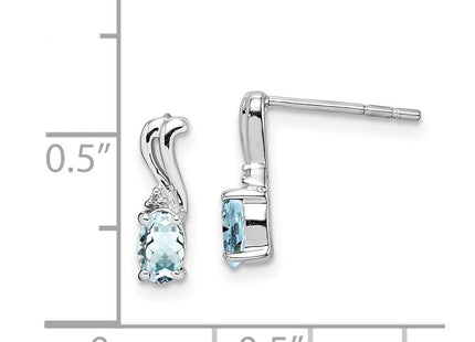 Sterling Silver Earrings Style QE9967AQ - Classique Jewelry Inc.
