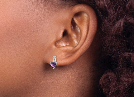 Sterling Silver Earrings Style QE9971AM - Classique Jewelry Inc.