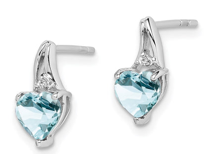 Sterling Silver Earrings Style QE9971AQ - Classique Jewelry Inc.