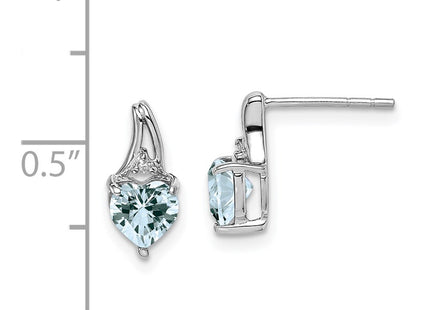 Sterling Silver Earrings Style QE9971AQ - Classique Jewelry Inc.