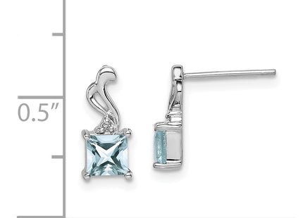 Sterling Silver Earrings Style QE9975AQ - Classique Jewelry Inc.