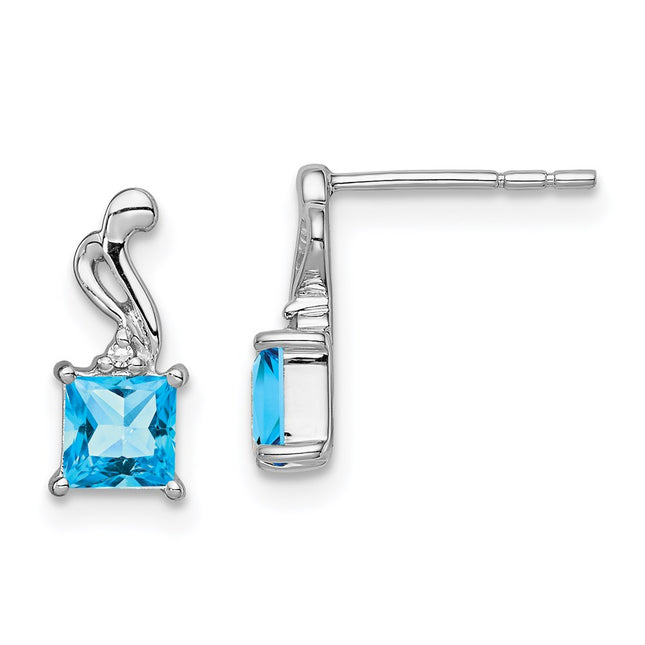 Sterling Silver Earrings Style QE9976BT - Classique Jewelry Inc.