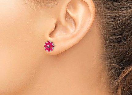 Sterling Silver Earrings Style QE9988R - Classique Jewelry Inc.