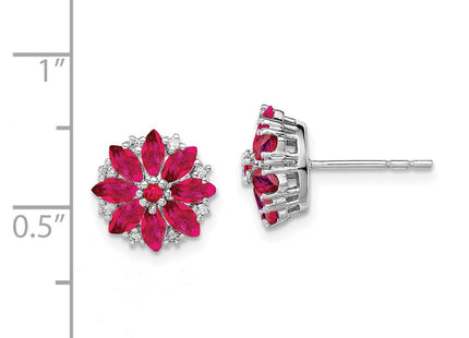 Sterling Silver Earrings Style QE9988R - Classique Jewelry Inc.