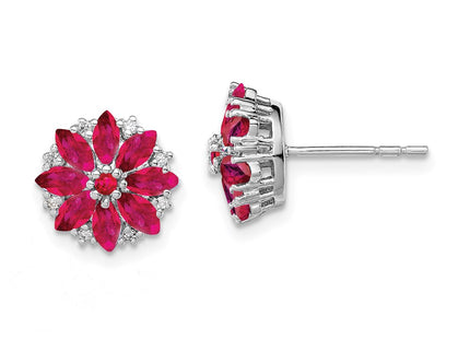 Sterling Silver Earrings Style QE9988R - Classique Jewelry Inc.