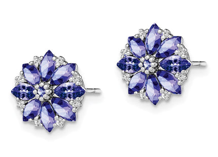 Sterling Silver Earrings Style QE9988TZ - Classique Jewelry Inc.