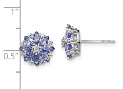 Sterling Silver Earrings Style QE9988TZ - Classique Jewelry Inc.