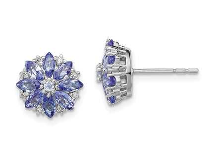 Sterling Silver Earrings Style QE9988TZ - Classique Jewelry Inc.