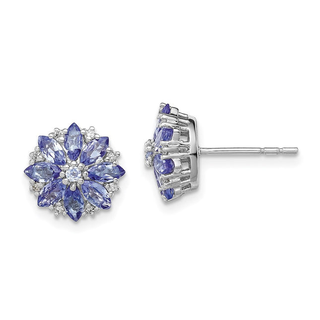 Sterling Silver Earrings Style QE9988TZ - Classique Jewelry Inc.