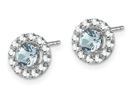 Sterling Silver Earrings Style QE9993AQ - Classique Jewelry Inc.