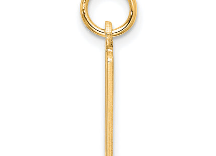 Sterling Silver/Gold-Plated Elongated Number 10 Charm