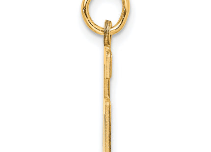 Sterling Silver/Gold-Plated Elongated Number 16 Charm