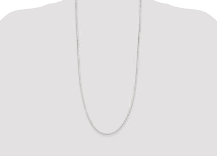 Sterling Silver Beveled Curb Chain (Style QFB060-30)
