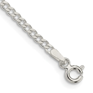 Sterling Silver Beveled Curb Chain (Style QFB060-8)