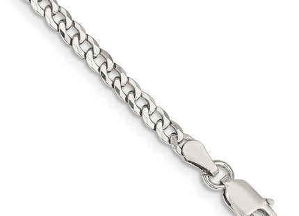 Sterling Silver Beveled Curb Chain (Style QFB080-8)