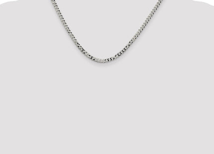 Sterling Silver Beveled Curb Chain (Style QFB100-18)