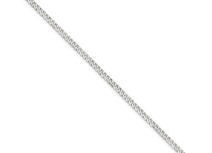 Sterling Silver Beveled Curb Chain (Style QFB100-8)