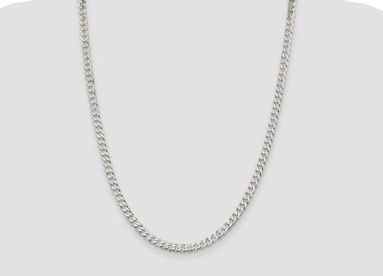 Sterling Silver Beveled Curb Chain (Style QFB120-24)