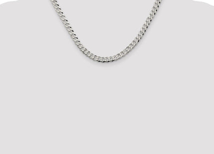 Sterling Silver Beveled Curb Chain (Style QFB150-18)